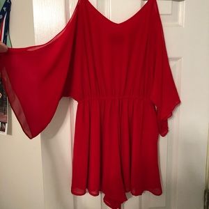 red romper